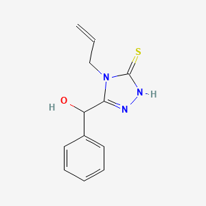 molecular formula C12H13N3OS B2921660 (4-allyl-5-mercapto-4H-1,2,4-triazol-3-yl)(phenyl)methanol CAS No. 21358-27-0