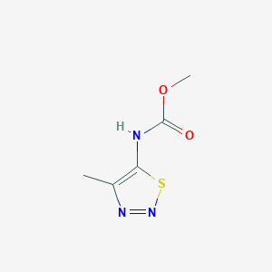 molecular formula C5H7N3O2S B2921663 methyl N-(4-methyl-1,2,3-thiadiazol-5-yl)carbamate CAS No. 58755-95-6