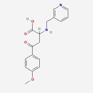 molecular formula C17H18N2O4 B2921665 4-(4-methoxyphenyl)-4-oxo-2-(pyridin-3-ylmethylamino)butanoic Acid CAS No. 329929-07-9