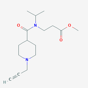 methyl 3-{1-[1-(prop-2-yn-1-yl)piperidin-4-yl]-N-(propan-2-yl)formamido}propanoate