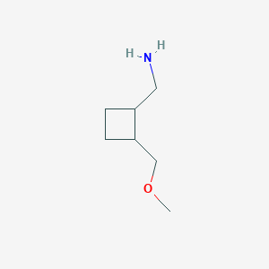 [2-(Methoxymethyl)cyclobutyl]methanamine