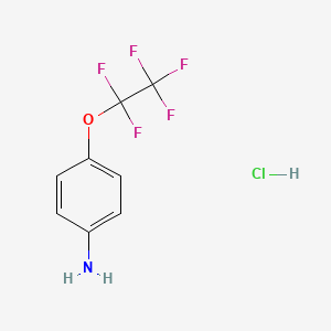molecular formula C8H7ClF5NO B2921676 4-(Perfluoroethoxy)aniline hydrochloride CAS No. 5524-39-0