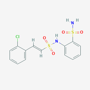 2-[[(E)-2-(2-chlorophenyl)ethenyl]sulfonylamino]benzenesulfonamide