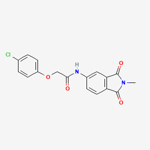 2-(4-chlorophenoxy)-N-(2-methyl-1,3-dioxoisoindol-5-yl)acetamide