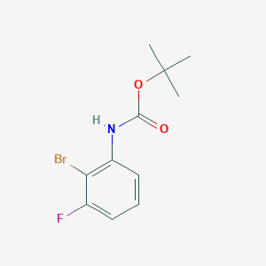 molecular formula C11H13BrFNO2 B2921696 Tert-butyl (2-bromo-3-fluorophenyl)carbamate CAS No. 1525559-78-7