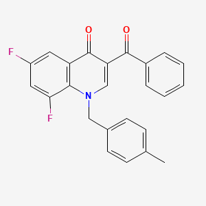 molecular formula C24H17F2NO2 B2921709 3-苯甲酰-6,8-二氟-1-[(4-甲苯基)甲基]-1,4-二氢喹啉-4-酮 CAS No. 904433-37-0