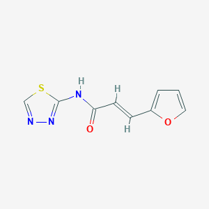 molecular formula C9H7N3O2S B2921716 (2E)-3-(2-furyl)-N-(1,3,4-thiadiazol-2-yl)prop-2-enamide CAS No. 545365-16-0