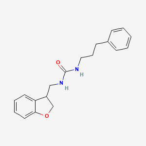 3-[(2,3-Dihydro-1-benzofuran-3-yl)methyl]-1-(3-phenylpropyl)urea