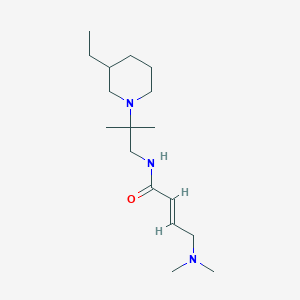 molecular formula C17H33N3O B2921722 (E)-4-(Dimethylamino)-N-[2-(3-ethylpiperidin-1-yl)-2-methylpropyl]but-2-enamide CAS No. 2411323-89-0