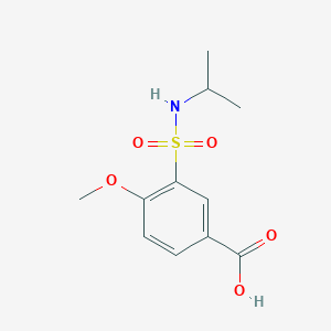 molecular formula C11H15NO5S B2921723 3-[(Isopropylamino)sulfonyl]-4-methoxybenzoic acid CAS No. 701253-01-2