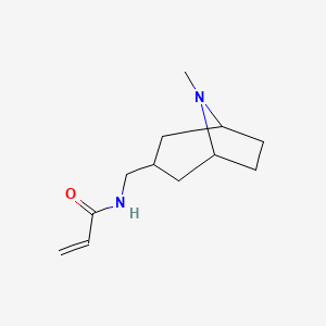 molecular formula C12H20N2O B2921724 N-[(8-甲基-8-氮杂双环[3.2.1]辛-3-基)甲基]丙-2-烯酰胺 CAS No. 1183797-84-3