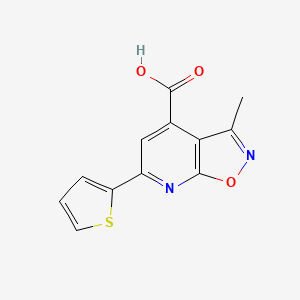 3-Methyl-6-thien-2-ylisoxazolo[5,4-b]pyridine-4-carboxylic acid