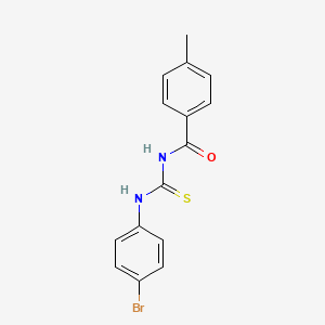molecular formula C15H13BrN2OS B2921738 1-(4-溴苯基)-3-(4-甲基苯甲酰)硫脲 CAS No. 300819-90-3