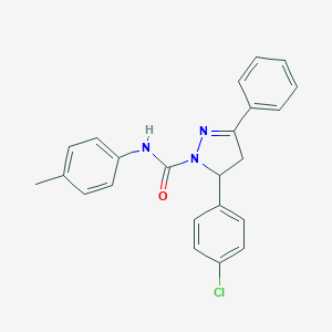 5-(4-chlorophenyl)-N-(4-methylphenyl)-3-phenyl-4,5-dihydro-1H-pyrazole-1-carboxamide