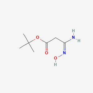 molecular formula C7H14N2O3 B2921751 叔丁基 2-(-N'-羟基氨甲酰基)乙酸酯 CAS No. 218278-67-2