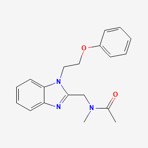 N-methyl-N-{[1-(2-phenoxyethyl)-1H-benzimidazol-2-yl]methyl}acetamide