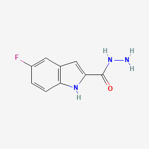 molecular formula C9H8FN3O B2921759 5-fluoro-1H-indole-2-carbohydrazide CAS No. 302901-19-5