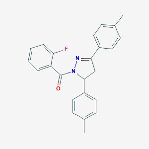 1-(2-fluorobenzoyl)-3,5-bis(4-methylphenyl)-4,5-dihydro-1H-pyrazole