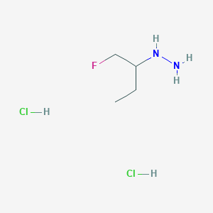 molecular formula C4H13Cl2FN2 B2921765 (1-Fluorobutan-2-yl)hydrazine dihydrochloride CAS No. 1384430-30-1