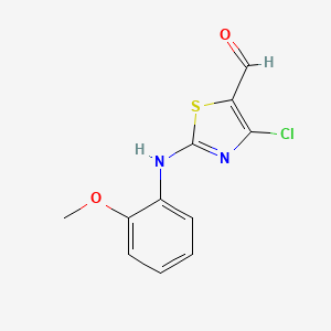 4-Chloro-2-[(2-methoxyphenyl)amino]-1,3-thiazole-5-carbaldehyde