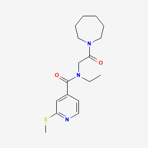 N-[2-(azepan-1-yl)-2-oxoethyl]-N-ethyl-2-(methylsulfanyl)pyridine-4-carboxamide