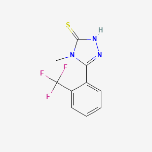 4-Methyl-3-[2-(trifluoromethyl)phenyl]-1H-1,2,4-triazole-5-thione