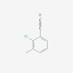 molecular formula C9H7Cl B2921787 2-Chloro-1-ethynyl-3-methylbenzene CAS No. 1233501-73-9