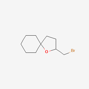 molecular formula C10H17BrO B2921798 2-(溴甲基)-1-氧杂螺[4.5]癸烷 CAS No. 117038-86-5