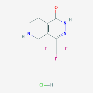 4-(Trifluoromethyl)-5,6,7,8-tetrahydro-2H-pyrido[3,4-d]pyridazin-1-one;hydrochloride
