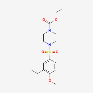 Ethyl 4-[(3-ethyl-4-methoxyphenyl)sulfonyl]piperazinecarboxylate