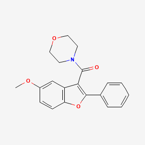 molecular formula C20H19NO4 B2921821 (5-Methoxy-2-phenylbenzofuran-3-yl)(morpholino)methanone CAS No. 300556-76-7