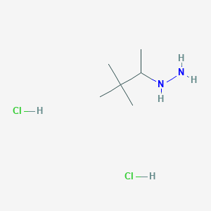molecular formula C6H18Cl2N2 B2921835 (3,3-Dimethylbutan-2-yl)hydrazine dihydrochloride CAS No. 1909337-57-0