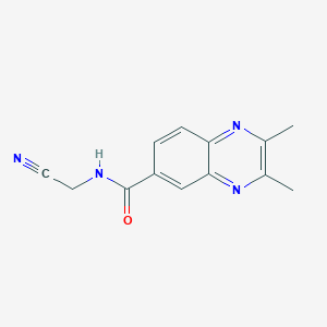 N-(cyanomethyl)-2,3-dimethylquinoxaline-6-carboxamide