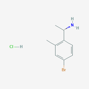 molecular formula C9H13BrClN B2921860 (S)-1-(4-溴-2-甲基苯基)乙胺盐酸盐 CAS No. 2225126-63-4