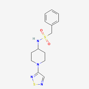 N-(1-(1,2,5-thiadiazol-3-yl)piperidin-4-yl)-1-phenylmethanesulfonamide