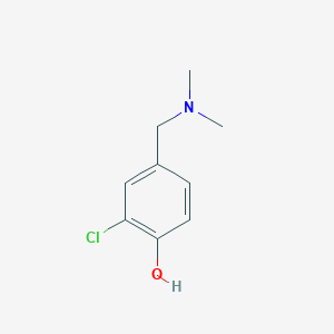 molecular formula C9H12ClNO B2921879 2-Chloro-4-[(dimethylamino)methyl]phenol CAS No. 38944-77-3