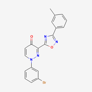 molecular formula C19H13BrN4O2 B2921882 N-(3-氯-4-甲基苯基)-2-({3-[4-(4-氟苯基)哌嗪-1-基]吡嗪-2-基}硫代)乙酰胺 CAS No. 1251661-91-2