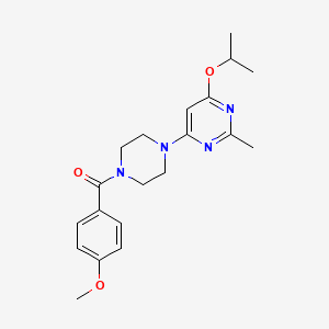 (4-(6-Isopropoxy-2-methylpyrimidin-4-yl)piperazin-1-yl)(4-methoxyphenyl)methanone