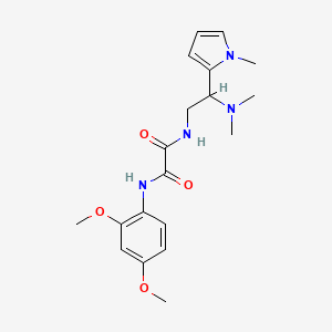 molecular formula C19H26N4O4 B2921906 N1-(2,4-dimethoxyphenyl)-N2-(2-(dimethylamino)-2-(1-methyl-1H-pyrrol-2-yl)ethyl)oxalamide CAS No. 1049480-61-6