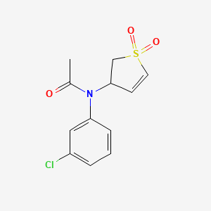 N-(3-chlorophenyl)-N-(1,1-dioxido-2,3-dihydrothien-3-yl)acetamide