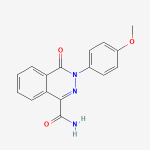 molecular formula C16H13N3O3 B2921921 3-(4-Methoxyphenyl)-4-oxo-3,4-dihydro-1-phthalazinecarboxamide CAS No. 241488-09-5