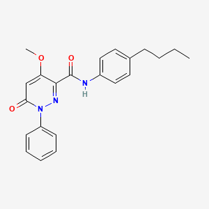 molecular formula C22H23N3O3 B2921926 N-(4-butylphenyl)-4-methoxy-6-oxo-1-phenyl-1,6-dihydropyridazine-3-carboxamide CAS No. 1004640-23-6