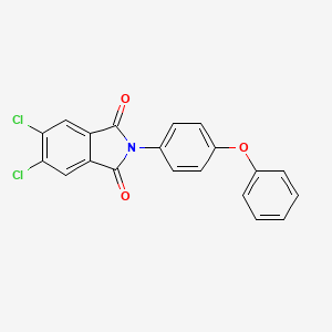 molecular formula C20H11Cl2NO3 B2921935 5,6-dichloro-2-(4-phenoxyphenyl)-1H-isoindole-1,3(2H)-dione CAS No. 313259-57-3