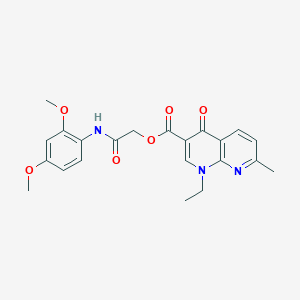 [2-(2,4-Dimethoxyanilino)-2-oxoethyl] 1-ethyl-7-methyl-4-oxo-1,8-naphthyridine-3-carboxylate