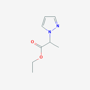 molecular formula C8H12N2O2 B2921951 ethyl 2-(1H-pyrazol-1-yl)propanoate CAS No. 51292-36-5