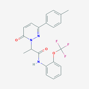 2-(6-oxo-3-(p-tolyl)pyridazin-1(6H)-yl)-N-(2-(trifluoromethoxy)phenyl)propanamide