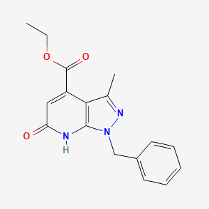 ethyl 1-benzyl-3-methyl-6-oxo-6,7-dihydro-1H-pyrazolo[3,4-b]pyridine-4-carboxylate