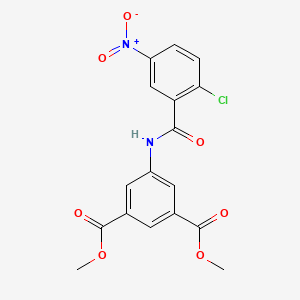 Methyl 3-((2-chloro-5-nitrophenyl)carbonylamino)-5-(methoxycarbonyl)benzoate