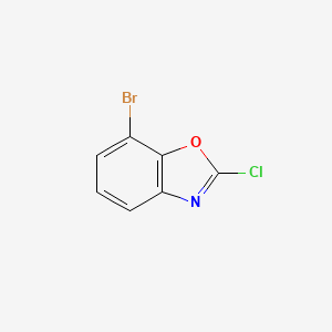 molecular formula C7H3BrClNO B2921980 7-Bromo-2-chlorobenzo[d]oxazole CAS No. 1202879-00-2