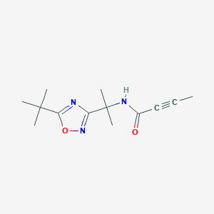 N-[2-(5-Tert-butyl-1,2,4-oxadiazol-3-yl)propan-2-yl]but-2-ynamide